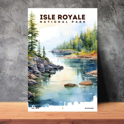 Isle Royale National Park Poster, Travel Art, Office Poster, Home Decor | S8 - image2